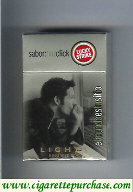 Lucky Strike Sabor Haz Chick Lights cigarettes hard box